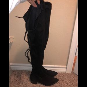Black Knee High Boots